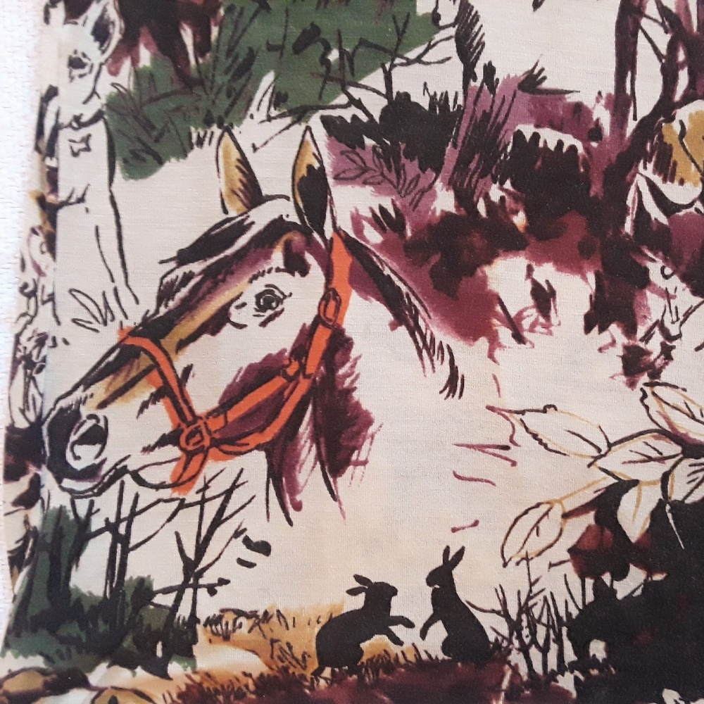 SOLD! Etro forest hunting scene turtleneck, dogs - Picture 3 of 7